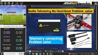 Radio Telemetry No Heartbeat Problem solve How to Cannect telemetry with Ardupilot [upl. by Meadows]