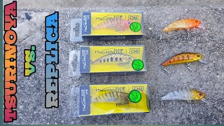 TSURINOYA LURE VS REPLICA  surprising result [upl. by Ewell74]