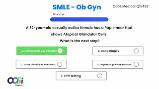 SMLE Qbank Obstetrics amp Gynecology  1 Atypical Glandular Cells [upl. by Mattox853]