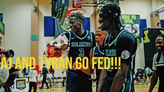 Peach Jam Semifinals GETS INTENSE Aj and Tyran combine for 40 in a INSTANT CLASSIC [upl. by Antonietta]