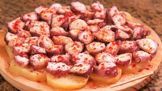 Pulpo a la Gallega  Receta explicada paso a paso [upl. by Ennayoj]