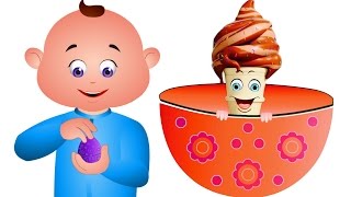 Five Little Babies Opening An Eggs Ice Creams  Kids Songs  JamJammies Nursery Rhymes [upl. by Retsev559]