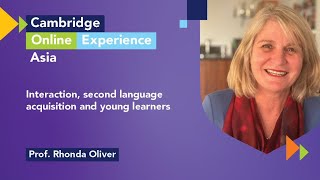 Interaction second language acquisition and young learners with Professor Rhonda Oliver [upl. by Ocko178]