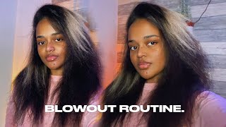 how i do my blow out on natural hair [upl. by Terina]