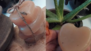 homemade skin care soap  aloevera soap for clear skin  ShaidaAhmedd [upl. by Brigette]