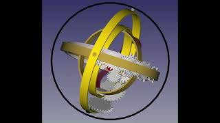 FreeCAD Animation of Eudoxus Rings for Geocentric PlanetariumquotOrreryquot [upl. by Naujled]