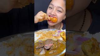 Mutton CurryChicken CurryChicken Liver CurryFish CurryEgg Curry With Rice Mukbang 😋foodd [upl. by Issi343]