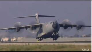 Airbus A400M first flight webcapture by signatory [upl. by Tnecnev281]