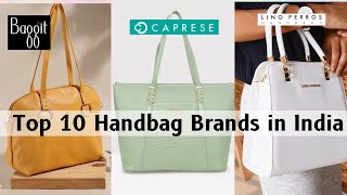 Top 10 Handbag Brands in India [upl. by Nari55]