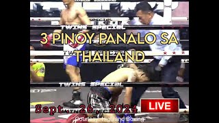 September 26 2024 l 3 PINOY panalo sa Thailand [upl. by Eanal701]