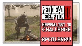 Red Dead Redemption 2 Herbalist 10 Challenge Guide SPOILERS [upl. by Gard]