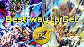 BEST ways to get 6th Year Anniversary Medals  Dragon Ball Legends [upl. by Agathe]