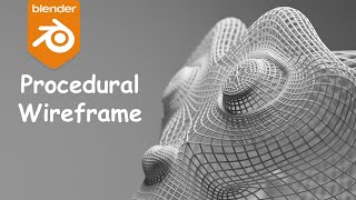 Procedural Wireframe  Blender Tutorial [upl. by Anadal]