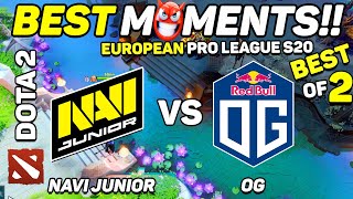 NAVI Junior vs OG  HIGHLIGHTS  DreamLeague Season 24  Dota 2 [upl. by Corder324]