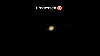 Capturing the Saturn Through my Homemade Telescope🪐🔭 capturing saturn Telescope astrophotography [upl. by Gnol]