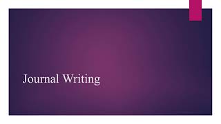 Journal Writing How To Write A Good Journal Entry Format and Features of Journal Writing [upl. by Honora]