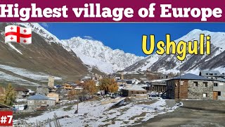 USHGULI  HIGHEST VILLAGE OF EUROPE IN WINTER  শীতে রাশিয়ার সীমান্তের গ্রাম কেমন থাকে  🇬🇪 [upl. by Dolli]