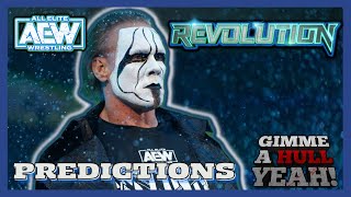 🟣 AEW Revolution Predictions 🟣 Gimme A Hull Yeah amp Wrestling Royalty SimulStream [upl. by Neirual]