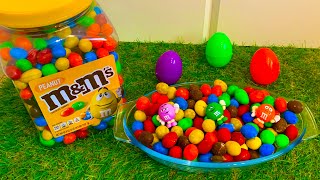 Best Compilation  MampMs Chocolate Rainbow Candy Violet Green Red eggs Unpacking ASMR Video [upl. by Ydak23]