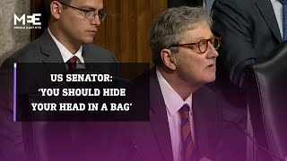 US senator Kennedy to ArabAmerican advocate ‘You should hide your head in a bag’ [upl. by Otsuj]