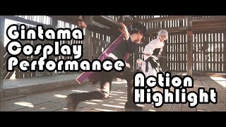 은혼 양이지사편 액션 하이라이트 신스케 vs 오보로 Gintama battle performance [upl. by Virginia931]