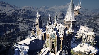 4K Relaxing Cinematic Tour in Hogwarts Castle Hogwarts Legacy Ambience amp Music [upl. by Martinez735]