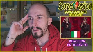 REACCIÓN a quotNon mi avete fatto nientequot Ermal Meta y Fabrizio Moro ITALIA  EUROVISION 2018 [upl. by Ikcim262]