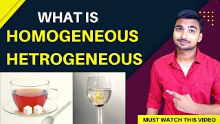 What is Homogeneous  Homogeneous and Heterogeneous Mixtures  Heterogeneous  Mixture Class 9 [upl. by Lorilyn203]