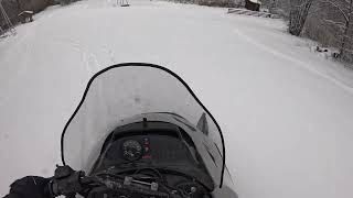 Snowmobile Riding  Lynx 500 Croatia Mrkopalj [upl. by Ner301]