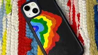 Mobile Cover Painting 📱🌈🏳️‍🌈 [upl. by Ainer]