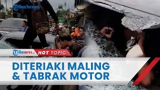 Viral Detikdetik Mercy Dirusak Massa di Bantul Sopir Sempat Diteriaki Maling amp Tabrak Sepeda Motor [upl. by Refotsirhc]