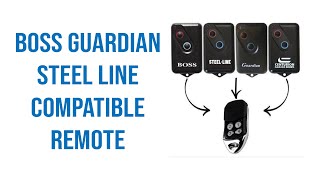 Boss Guardian Steel Line Compatible Remote Video Description [upl. by Macdermot]