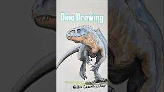 Dinosaur Marker Sketch dinosaur jurassicpark drawing [upl. by Anidal]