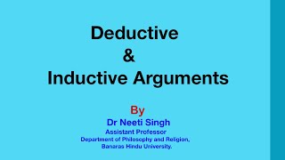 Deductive and Inductive Arguments [upl. by Medina333]