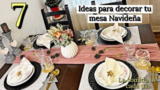 Ideas para decorar tu mesa Navideña 7 [upl. by Monte379]