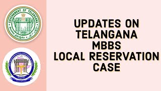 UPDATES ON TELANGANA LOCAL RESERVATION CASE NEET TS ROUND 1 RESULTS HIGH COURT CASE [upl. by Acireed845]