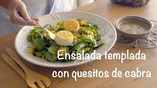 Ensalada templada con quesitos de cabra [upl. by Aillij]