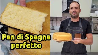 Pan di Spagna perfetto fatto in casaRicetta naturale senza lievito [upl. by Lubeck]