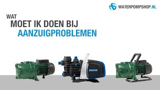 Aanzuigproblemen bij beregeningspomp  hydrofoorpomp [upl. by Amsirak721]