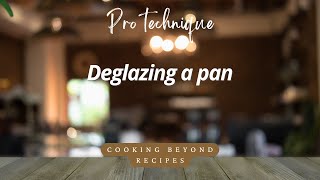 Pro technique deglazing a pan [upl. by Rimas]