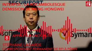 Interpol  la rocambolesque démission de Meng Hongwei [upl. by Anasor]