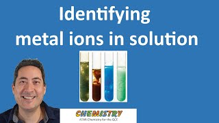 Identifying metal ions in solution  U2  ATAR Chemistry QCE [upl. by Aivartal]