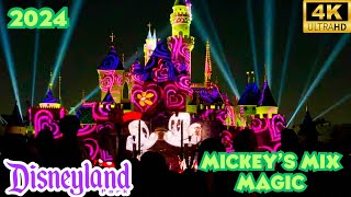 Mickey’s Mix Magic Projection Show Disneyland Sweetheart’s Nite 2024 [upl. by Jo]