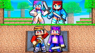 ¡CAZADORAS CHICAS vs CHICOS en MINECRAFT😱🤣 [upl. by Simmie]