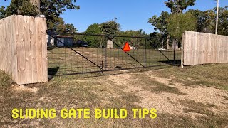 DIY Sliding gate build and installation tips [upl. by Ennelram]