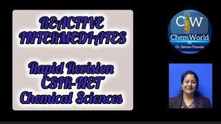 Organic Reactive Intermediates RAPID CSIRNET [upl. by Ossy]