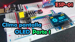 Estación meteorológica con pantalla OLED 12 ESP8266 8 [upl. by Eben]