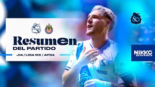 Resumen Puebla vs Chivas Jornada 14 Apertura 2024 Liga MX🎽 [upl. by Anaeco315]