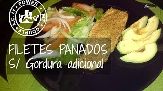 Filetes de pescada panados sem gordura [upl. by Napas405]