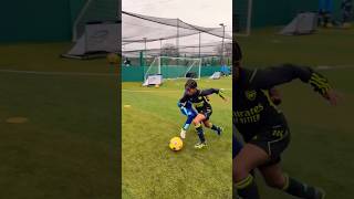 Working through the gears🤩😍 realmadridshorts academy soccerskills footballskills shortfeed [upl. by Ynohta]